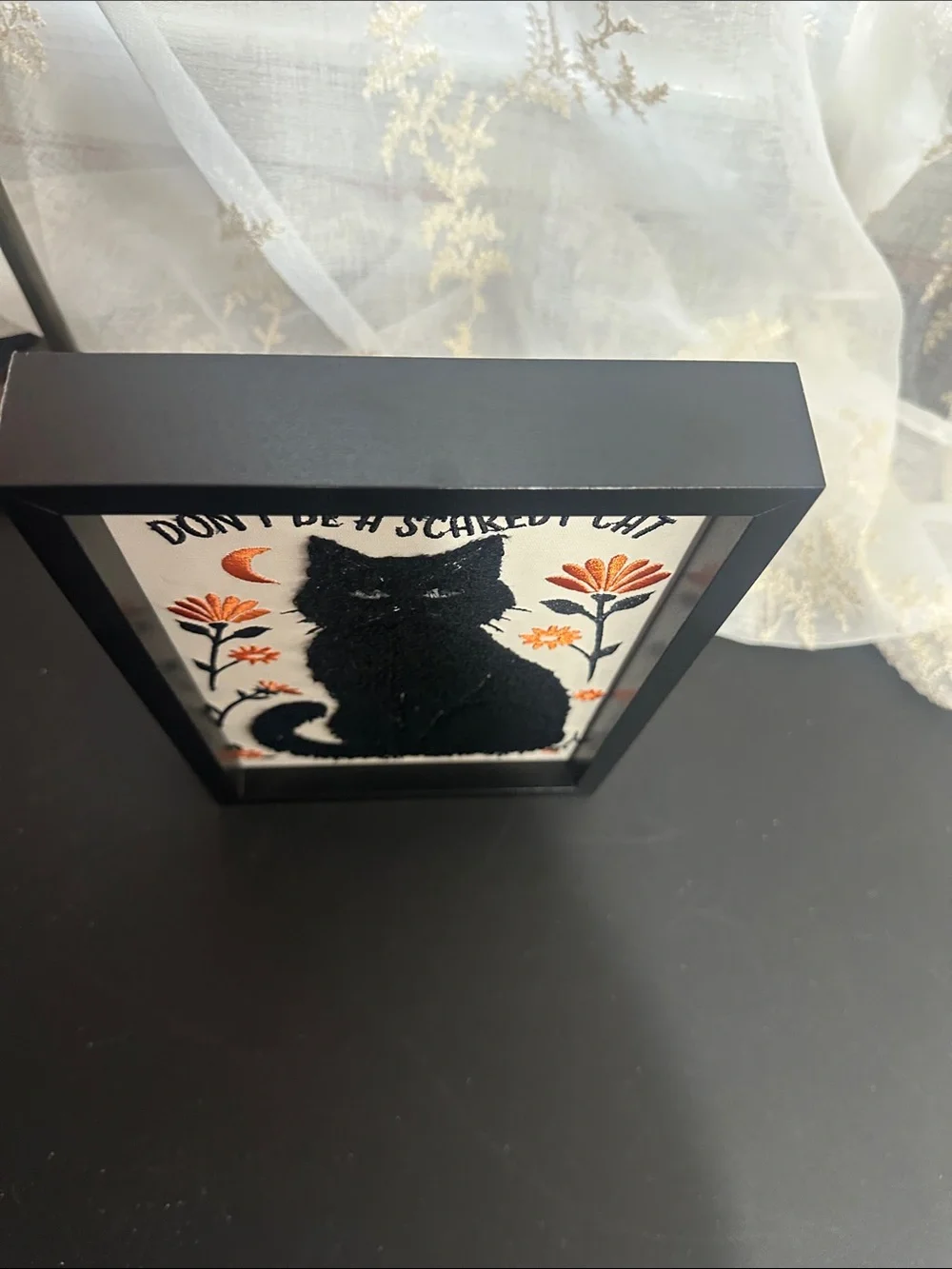 Eccolo Halloween black cat 🐈‍⬛ picture decor